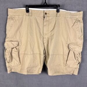 Polo Ralph Lauren Mens Cargo Shorts 54B Classic Chino Brown Cotton Khaki Chino‎